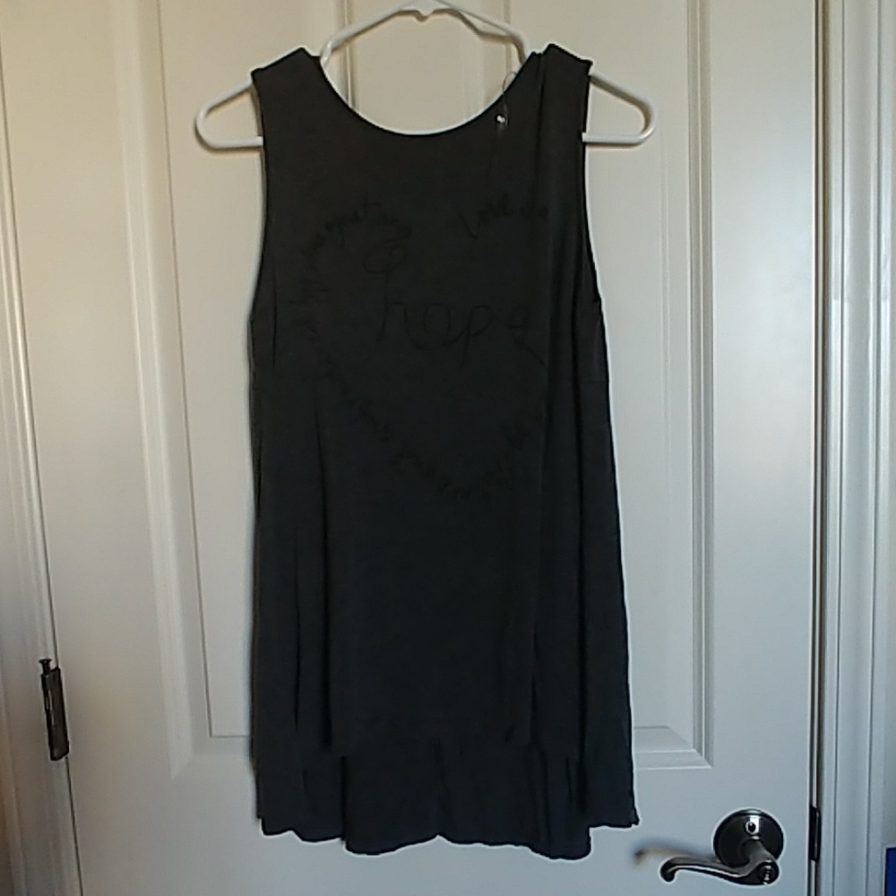Grey long tank